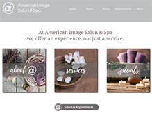 Tablet Screenshot of americanimagesalon.com